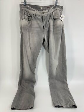 ⚙️ 3For$30 ⚙️ 7 For All Mankind Men's Light Gray Bootcut Jeans